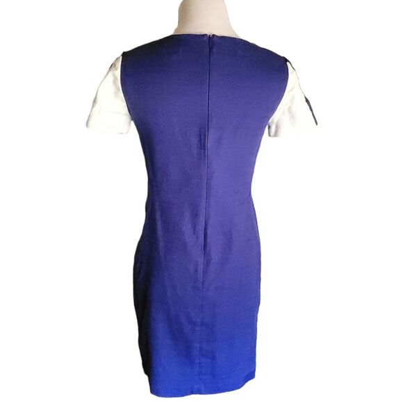 Boden Blue White Textured Pippa Tunic Dress Size 6P Style WH988 - Picture 4 of 14